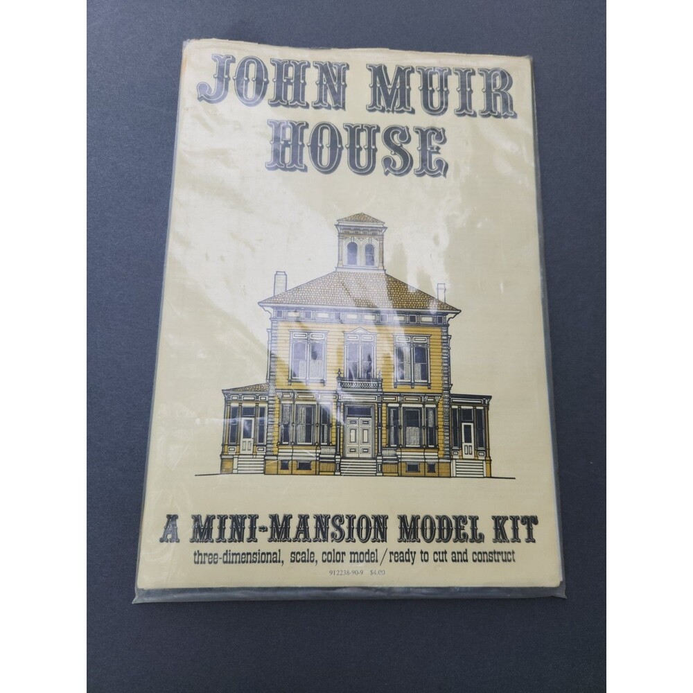 John Muir House Paper Model Kit 3D Scale Ready To Cut and Build
